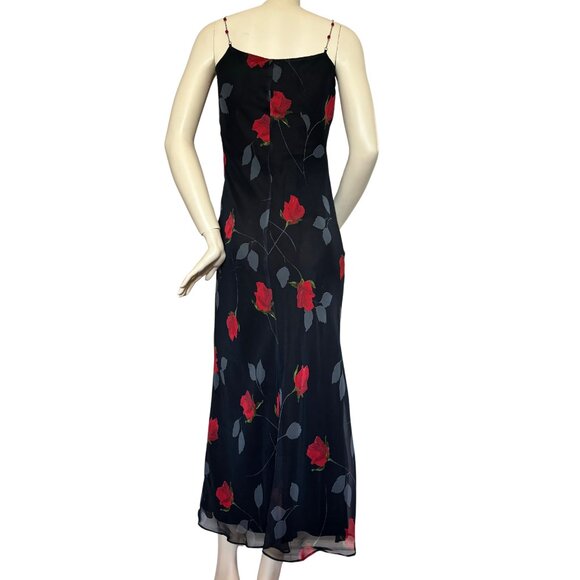 Scott McClintock Floral Vintage Slip on Maxi Dress with Beaded Straps Size 4 - Picture 3 of 8